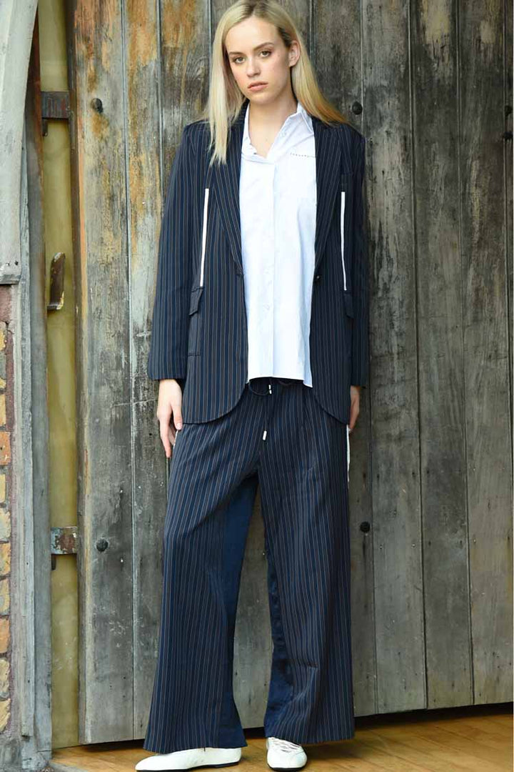 Leg For Mercy Pant in Pinstripe
