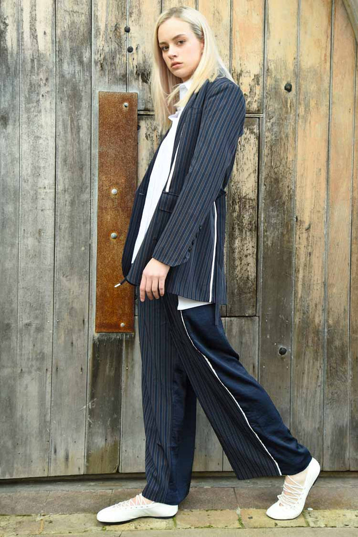 Leg For Mercy Pant in Pinstripe