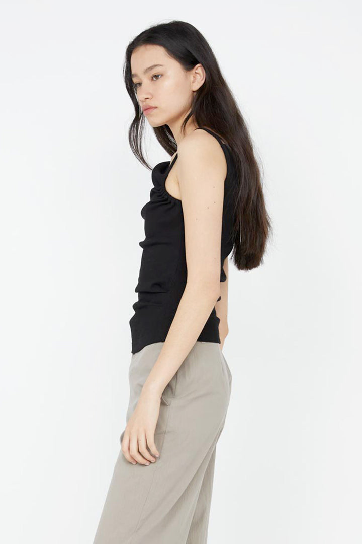Leila Asym Tank in Black
