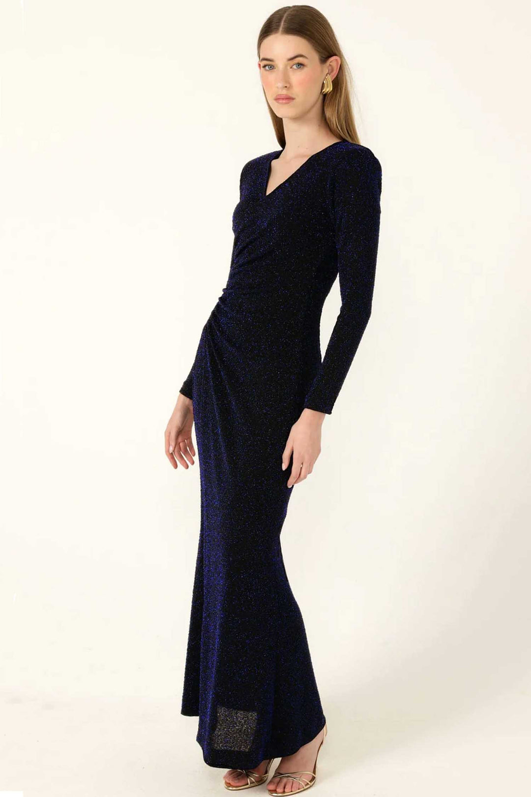 Lenora Maxi Dress in Midnight