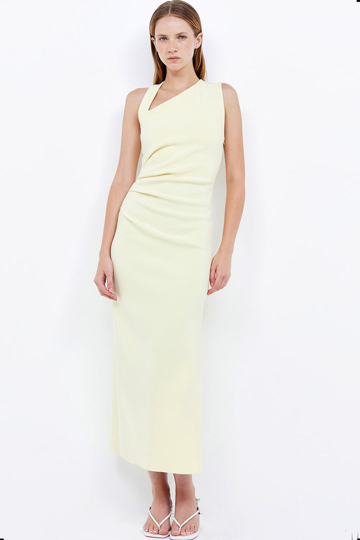Letty Midi Dress in Lemon | FINAL SALE