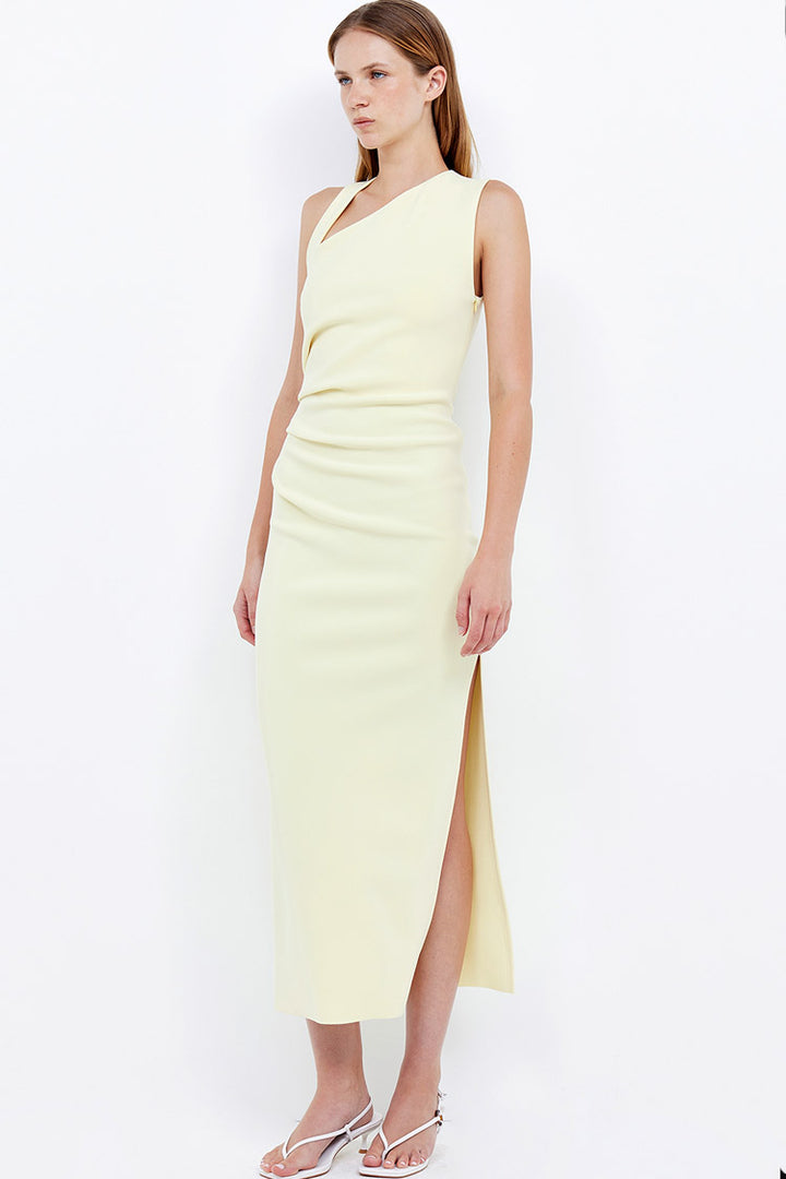 Letty Midi Dress in Lemon | FINAL SALE