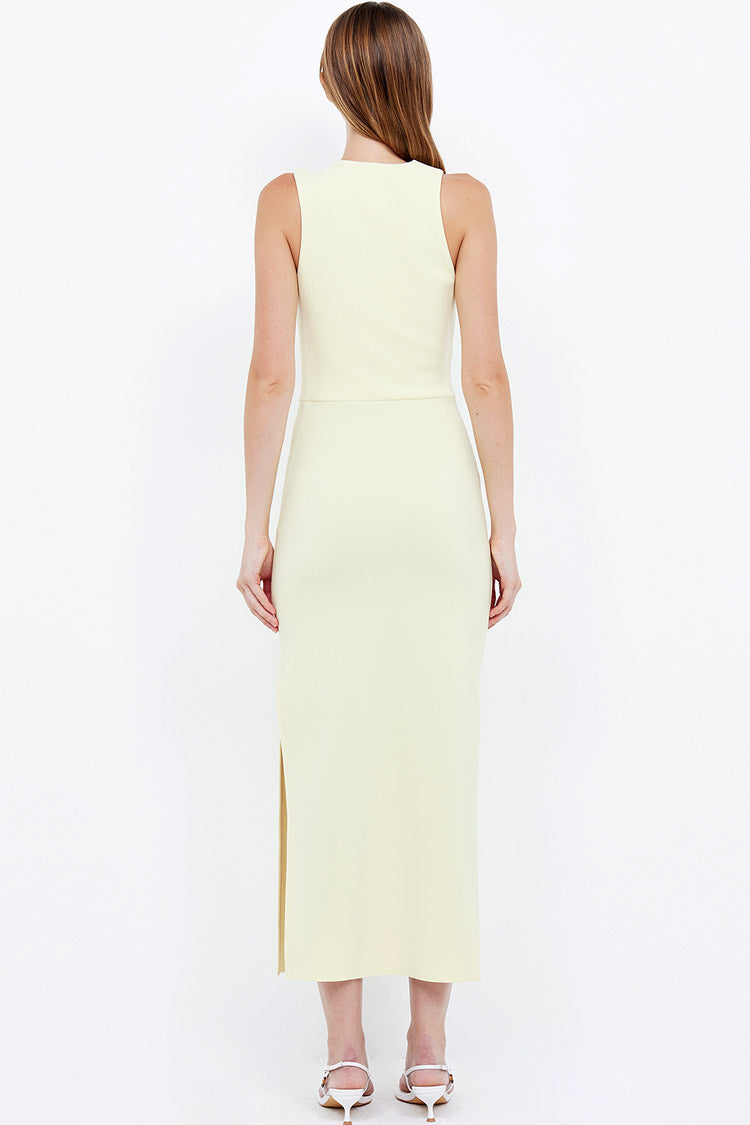 Letty Midi Dress in Lemon | FINAL SALE