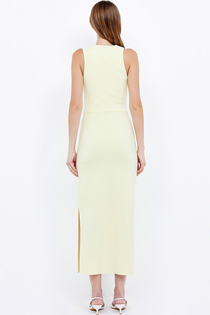 Letty Midi Dress in Lemon | FINAL SALE
