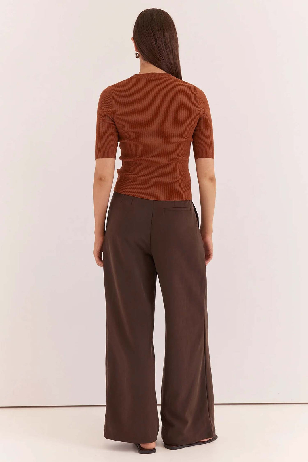 Lilee Rib Knit in Cognac