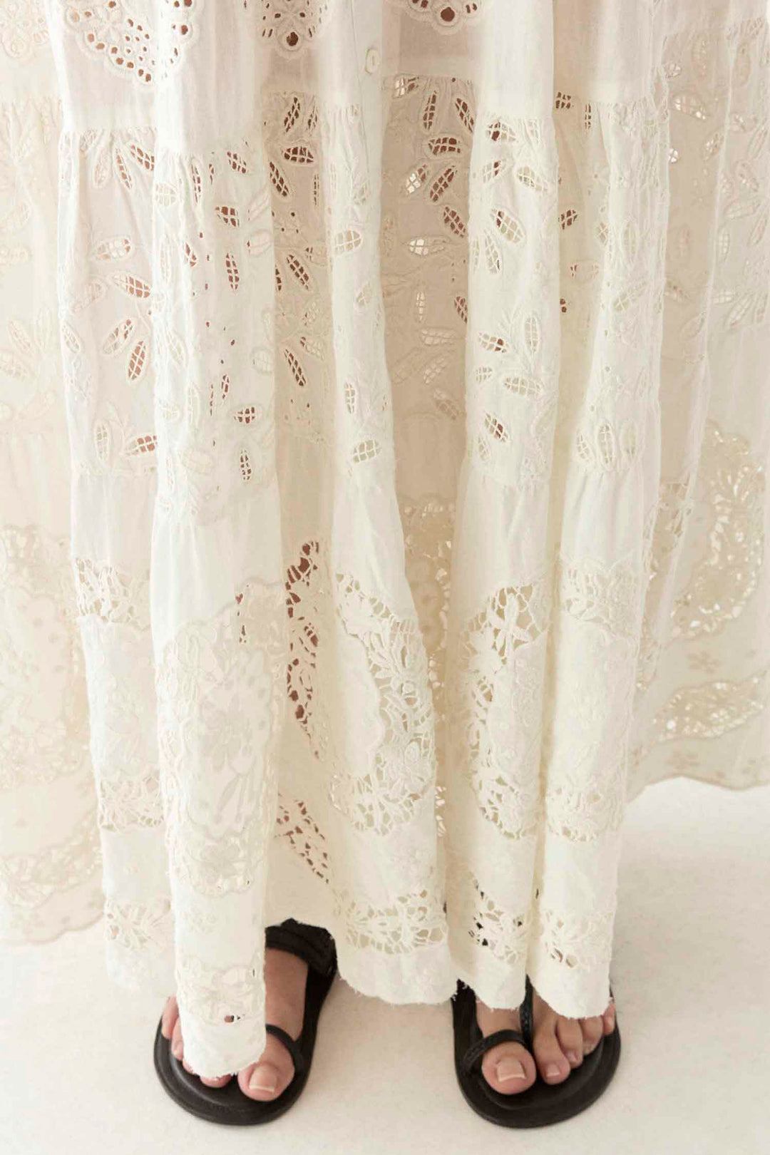 Lilibet Canterbury Patch Dress in Shell