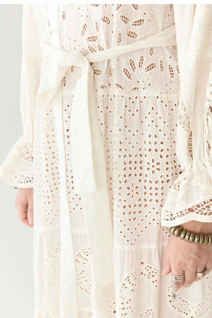 Lilibet Canterbury Patch Dress in Shell