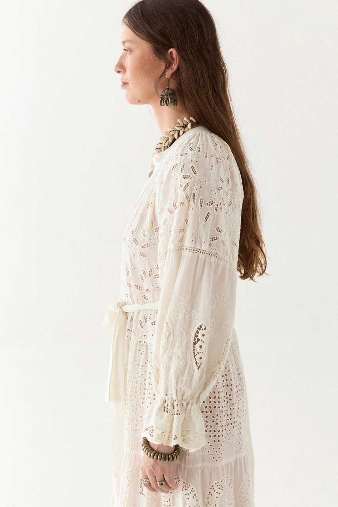 Lilibet Canterbury Patch Dress in Shell