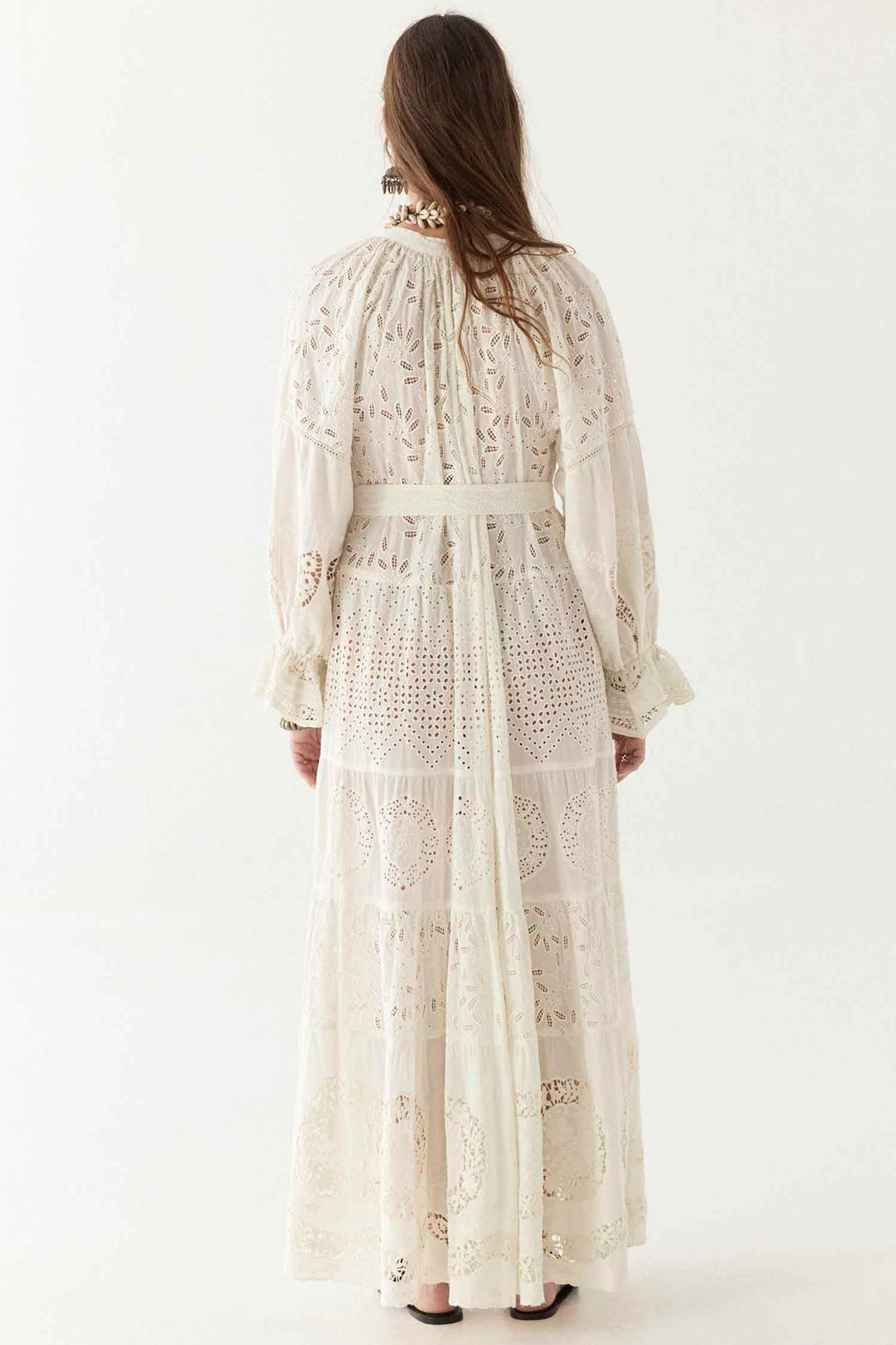 Lilibet Canterbury Patch Dress in Shell