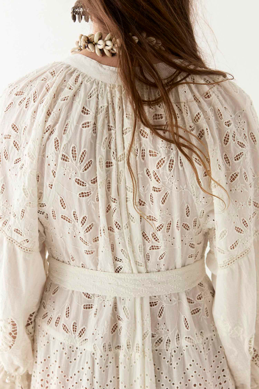 Lilibet Canterbury Patch Dress in Shell