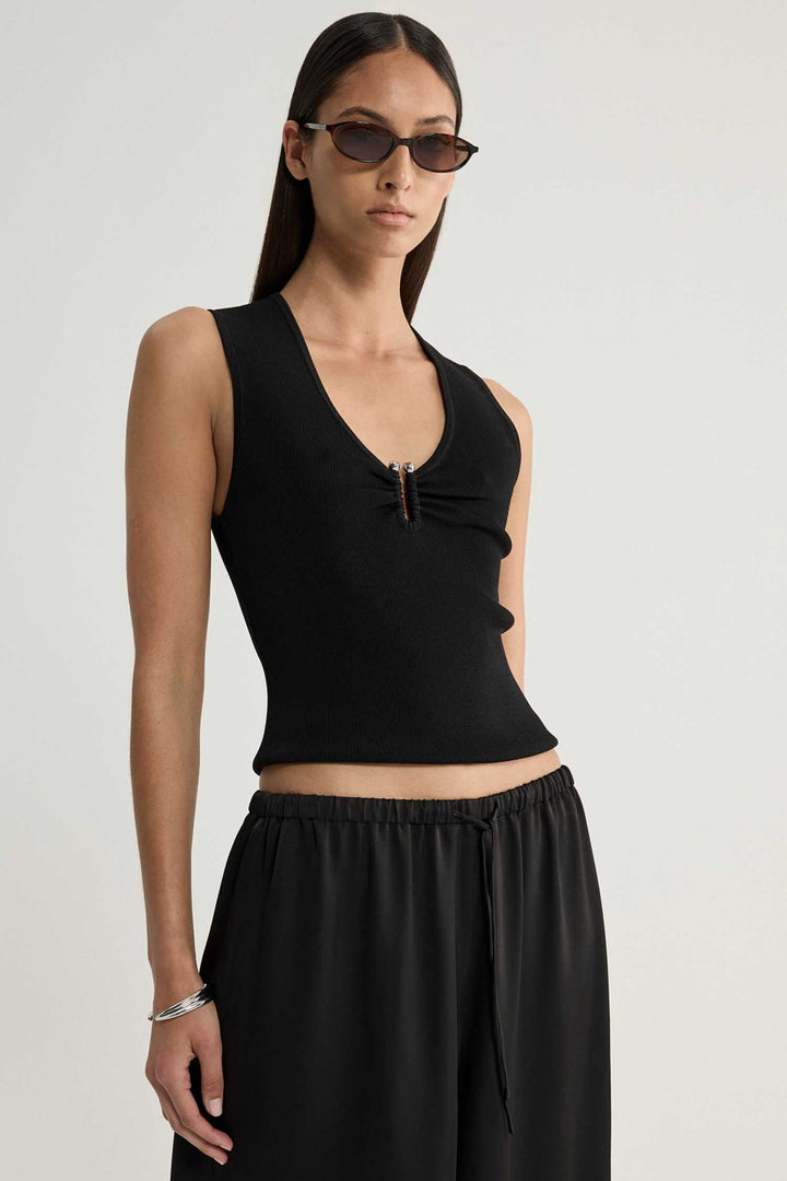 Lindsay Knit Top in Black