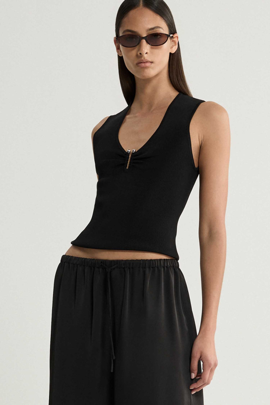 Lindsay Knit Top in Black