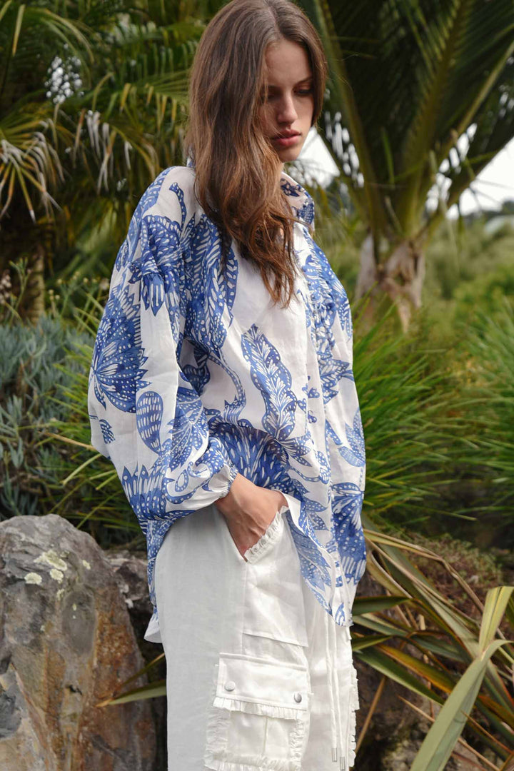 Linen On The Edge Trouser in White