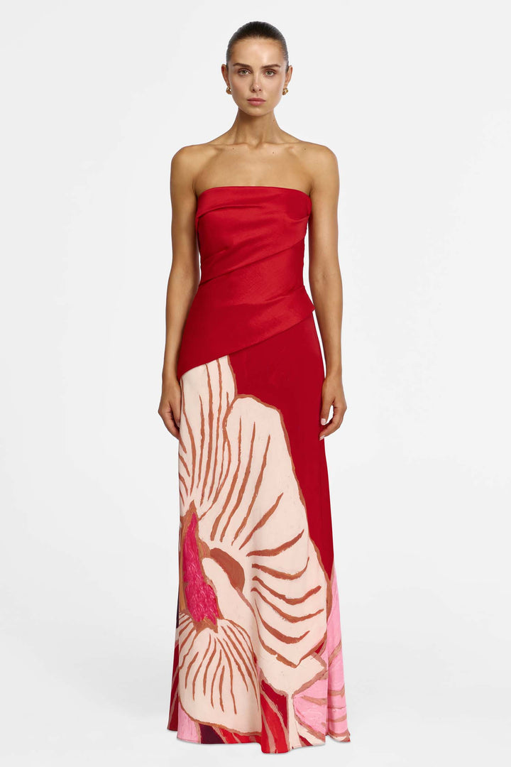 Lingle Maxi Dress in Rouge Eclipse