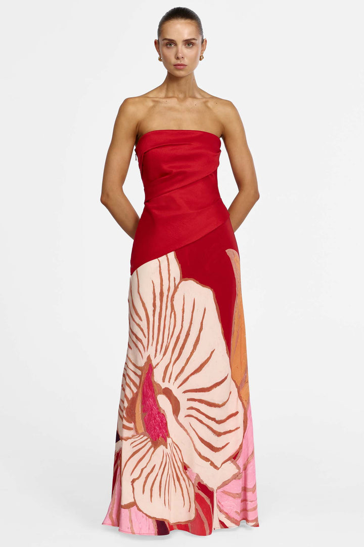 Lingle Maxi Dress in Rouge Eclipse
