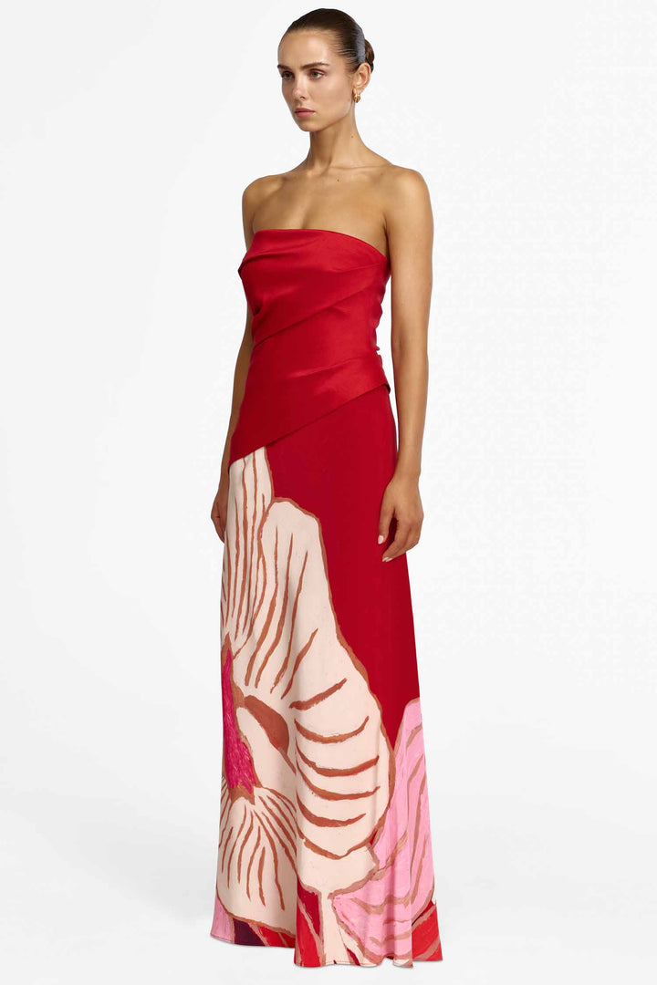 Lingle Maxi Dress in Rouge Eclipse
