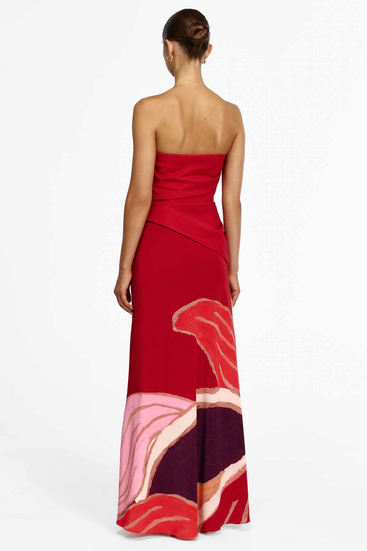 Lingle Maxi Dress in Rouge Eclipse