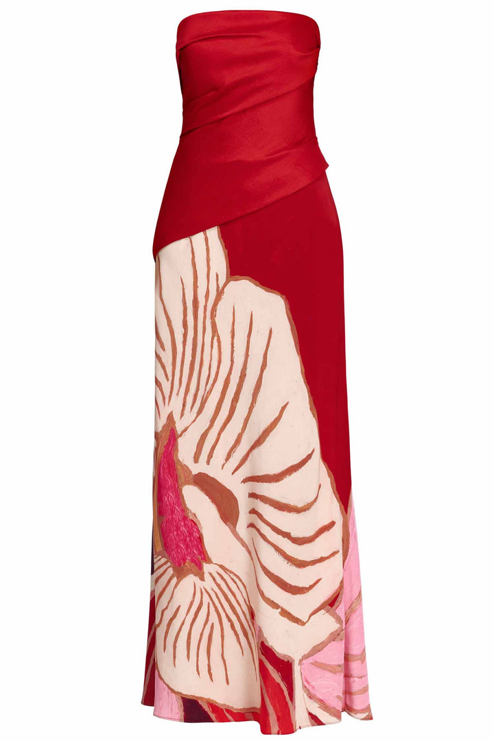 Lingle Maxi Dress in Rouge Eclipse
