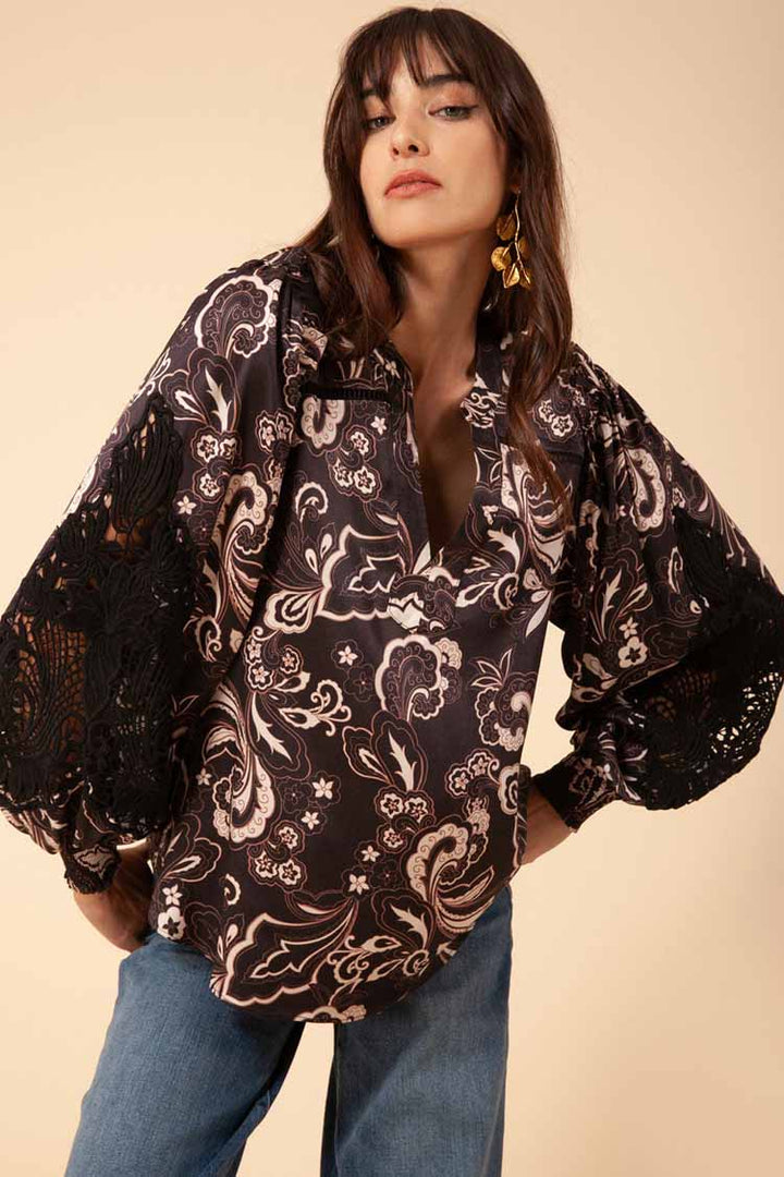 Lise Twill Top | FINAL SALE