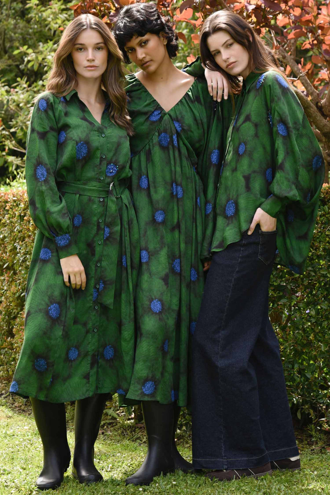 Living The Dream Shirt in Green Floral