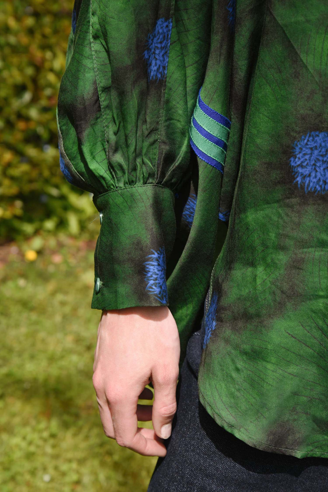 Living The Dream Shirt in Green Floral