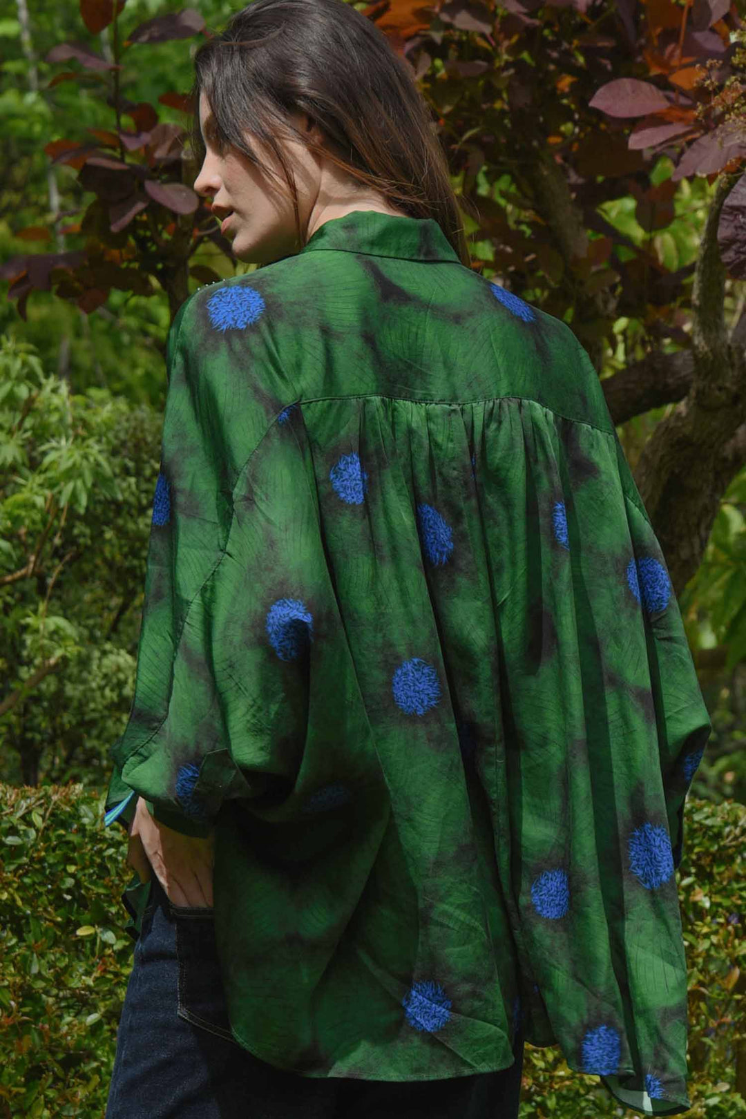 Living The Dream Shirt in Green Floral