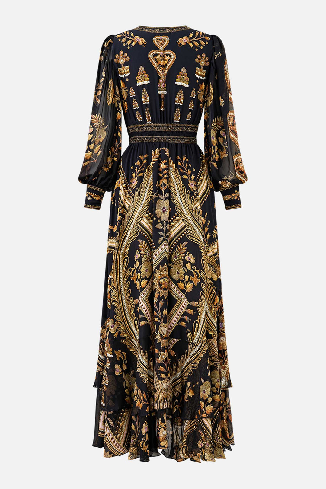 Long Button Front Dress in Taurus Rising
