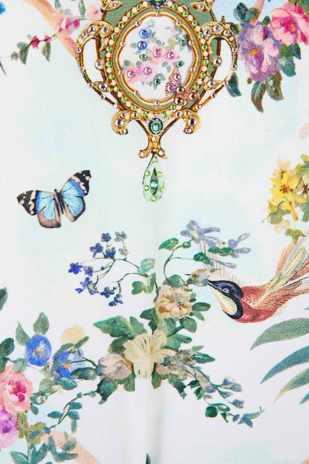 Long Button Front Dress in Art For The Empress