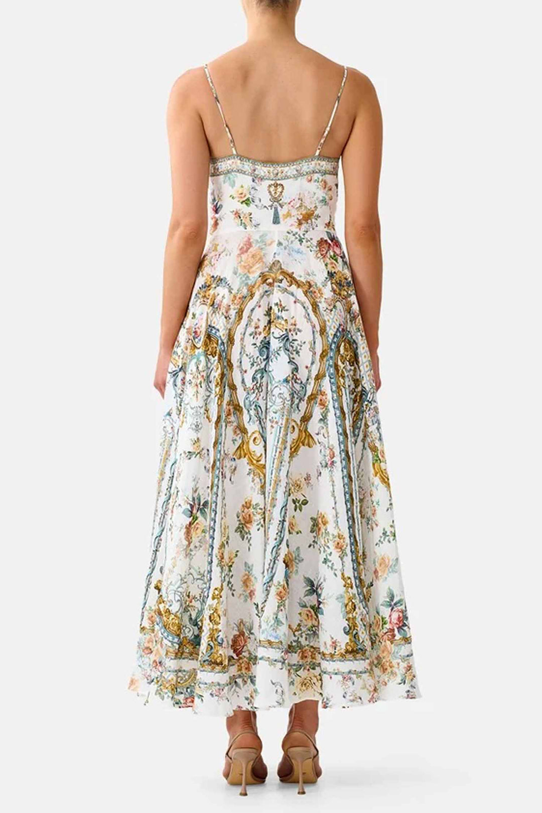 Long Dress with Tie Front in Ballad Of The Bibliotheque