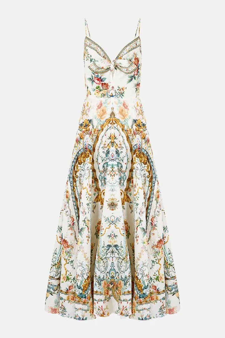 Long Dress with Tie Front in Ballad Of The Bibliotheque