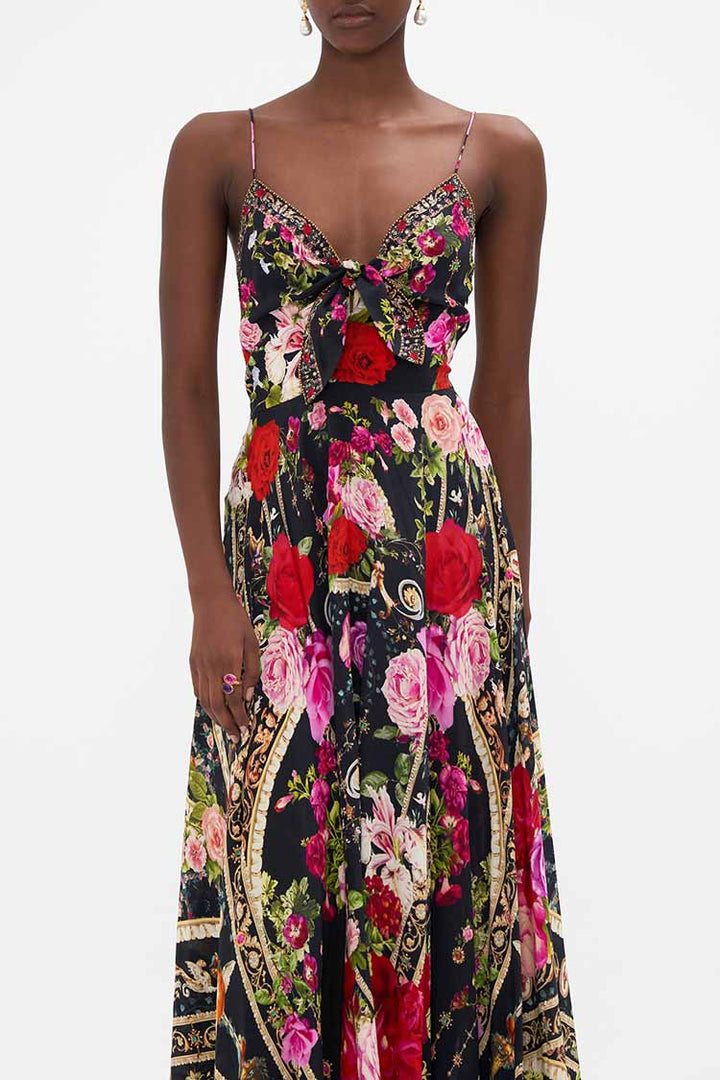 Long Dress w Tie Front in Reservation for Love