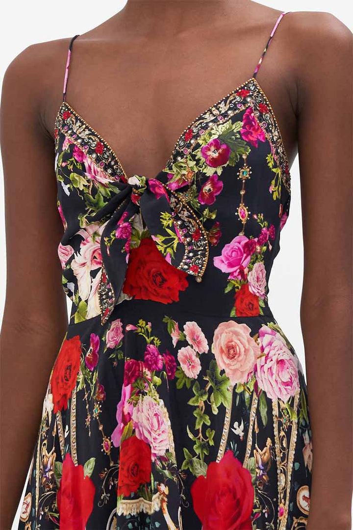 Long Dress w Tie Front in Reservation for Love