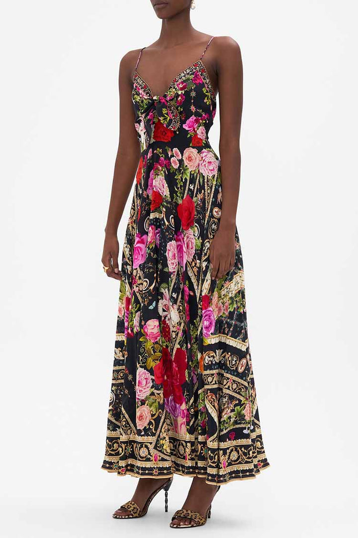 Long Dress w Tie Front in Reservation for Love