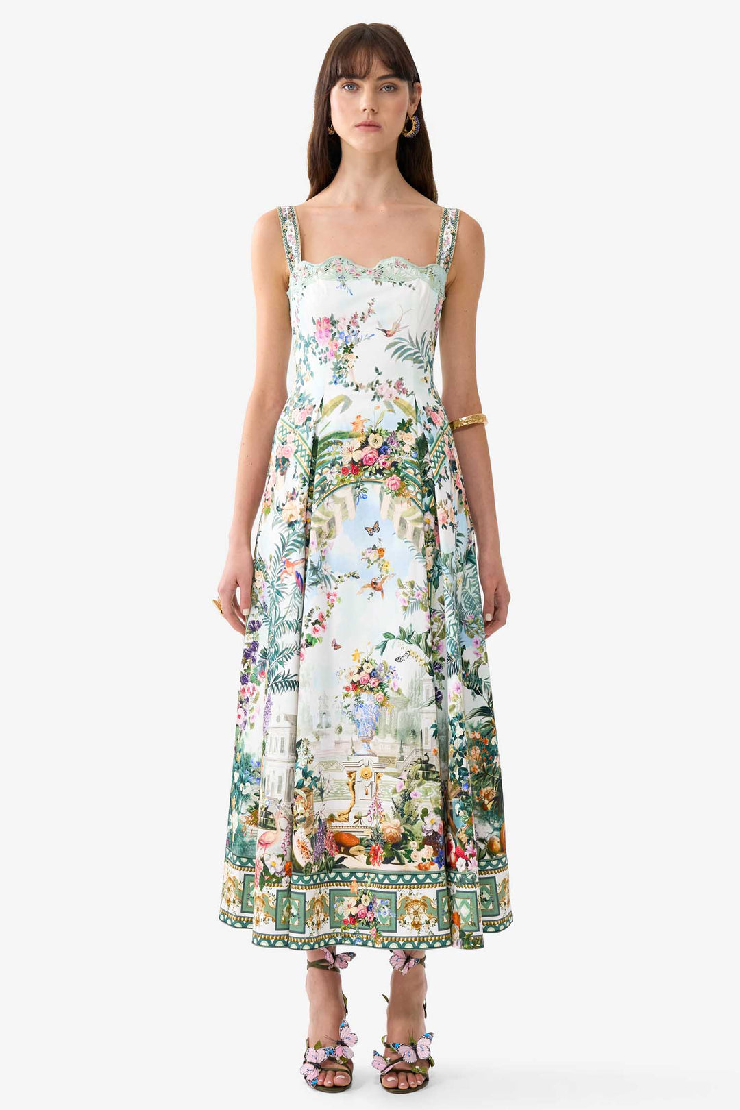 Long Fit and Flare Dress in Art For The Empress