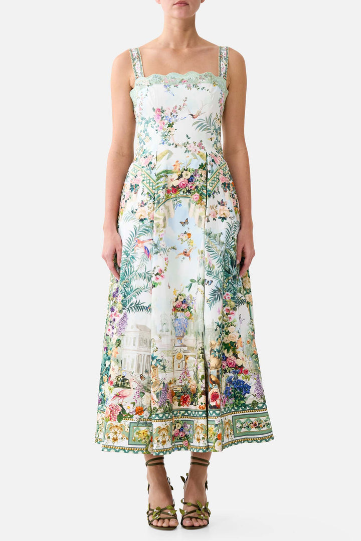 Long Fit and Flare Dress in Art For The Empress
