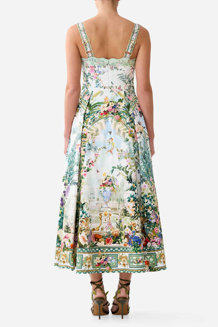 Long Fit and Flare Dress in Art For The Empress