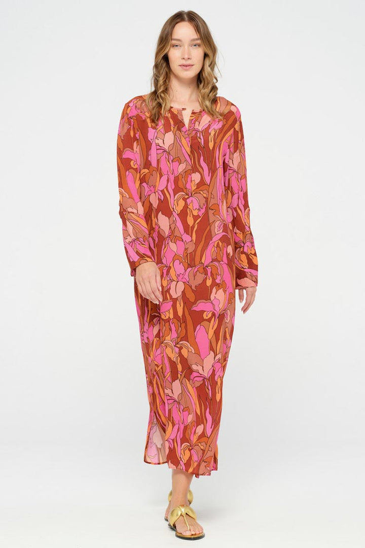 Long Genie Dress in Istria Pink