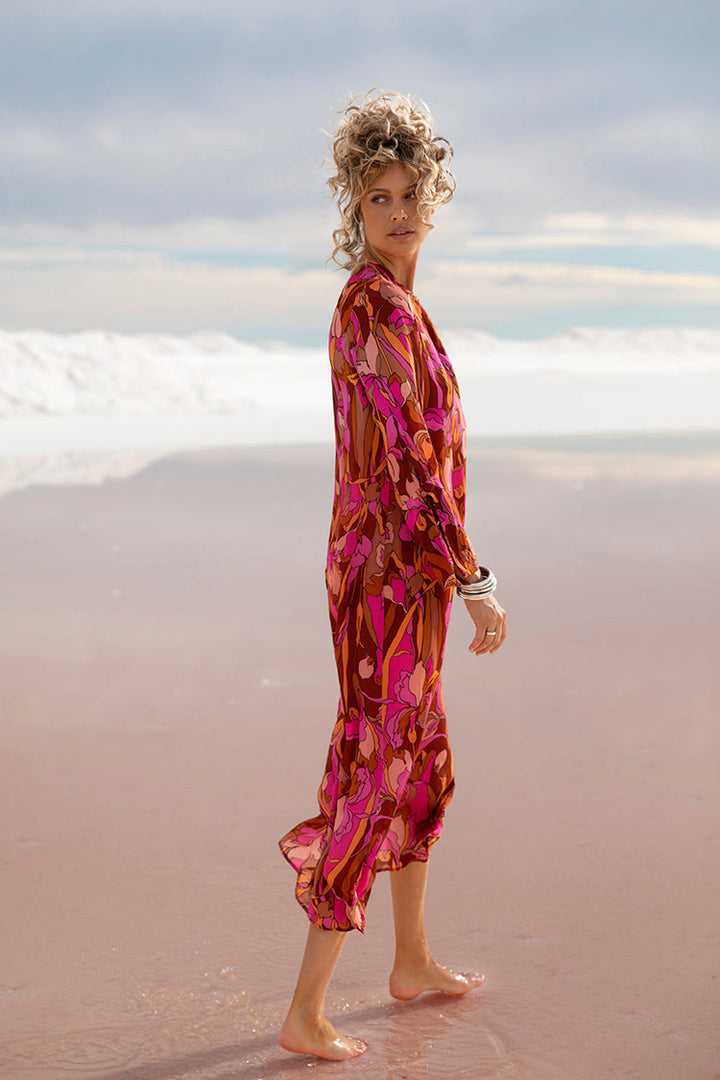 Long Genie Dress in Istria Pink