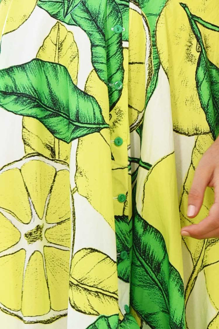 Long Heart Skirt in Lemons | FINAL SALE