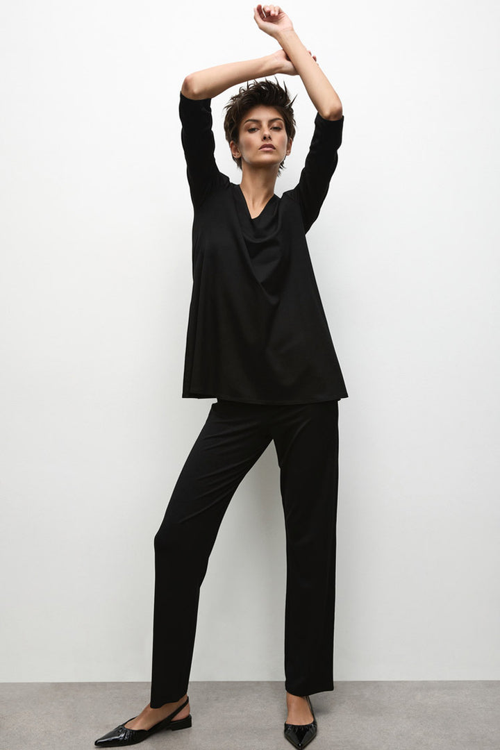 Long Jersey Pant in Black