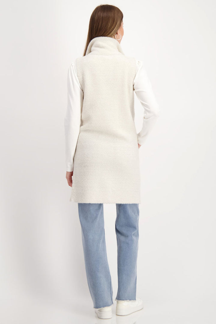 Long Line Knit Vest in Sandshell