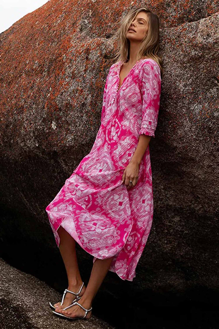 Long Poppy Dress in Praiano