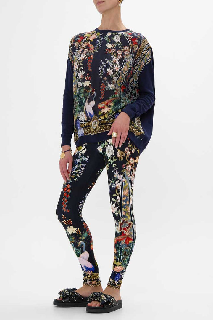 Long Sleeve Jumper w Print Front In Palacio Poetry