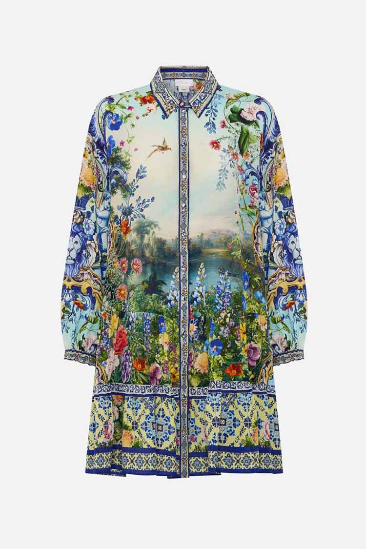 LS Tiered Short Dress in Wall To Wall Wonders