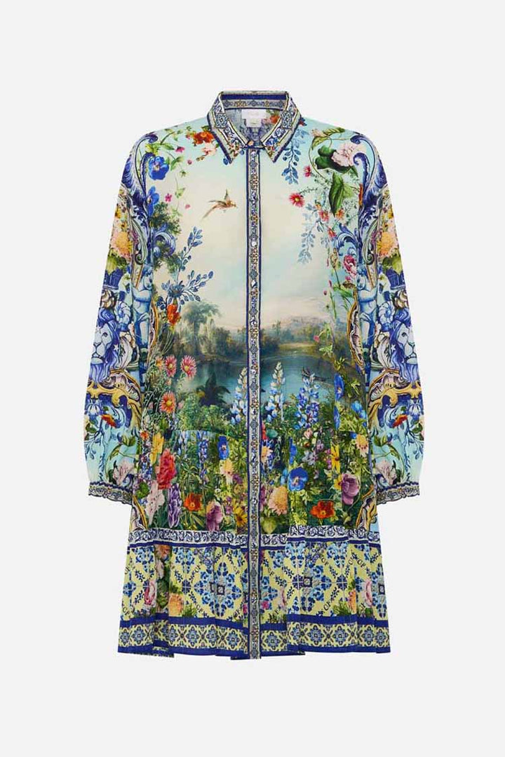 LS Tiered Short Dress in Wall To Wall Wonders