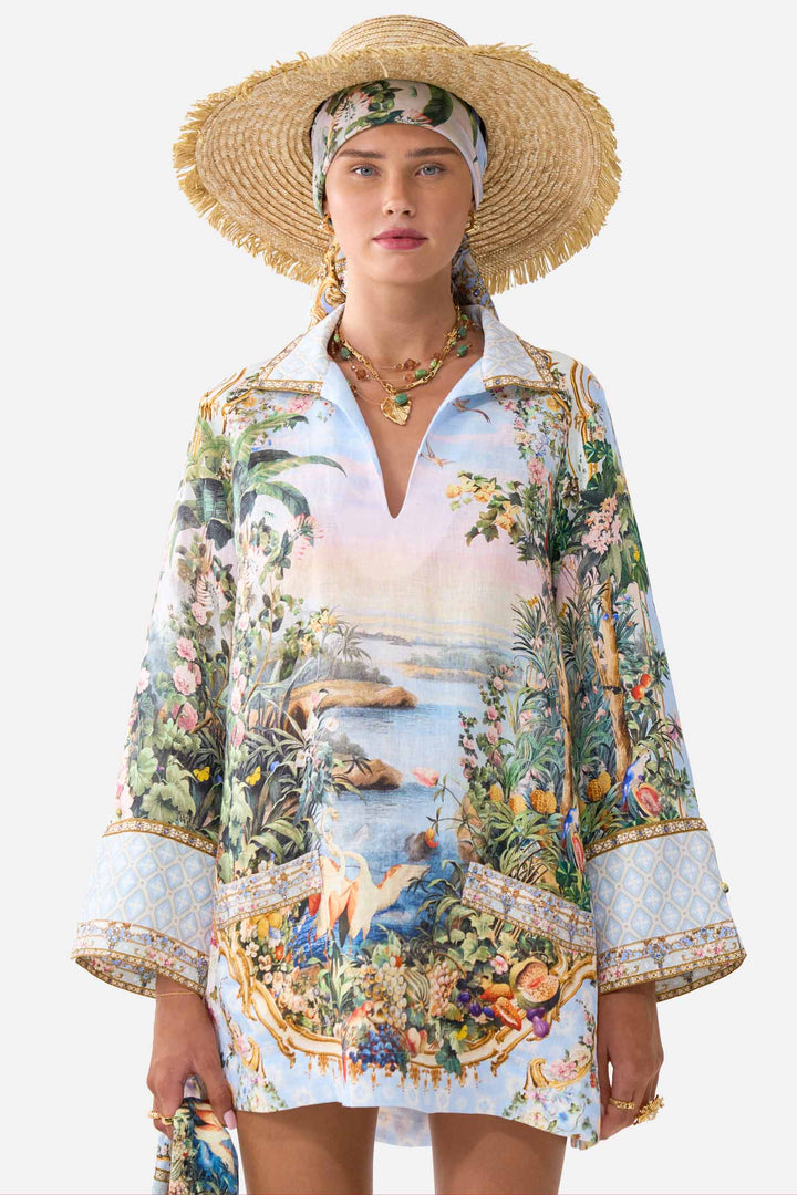 Long Sleeve Tunic Dress in Sisi Society