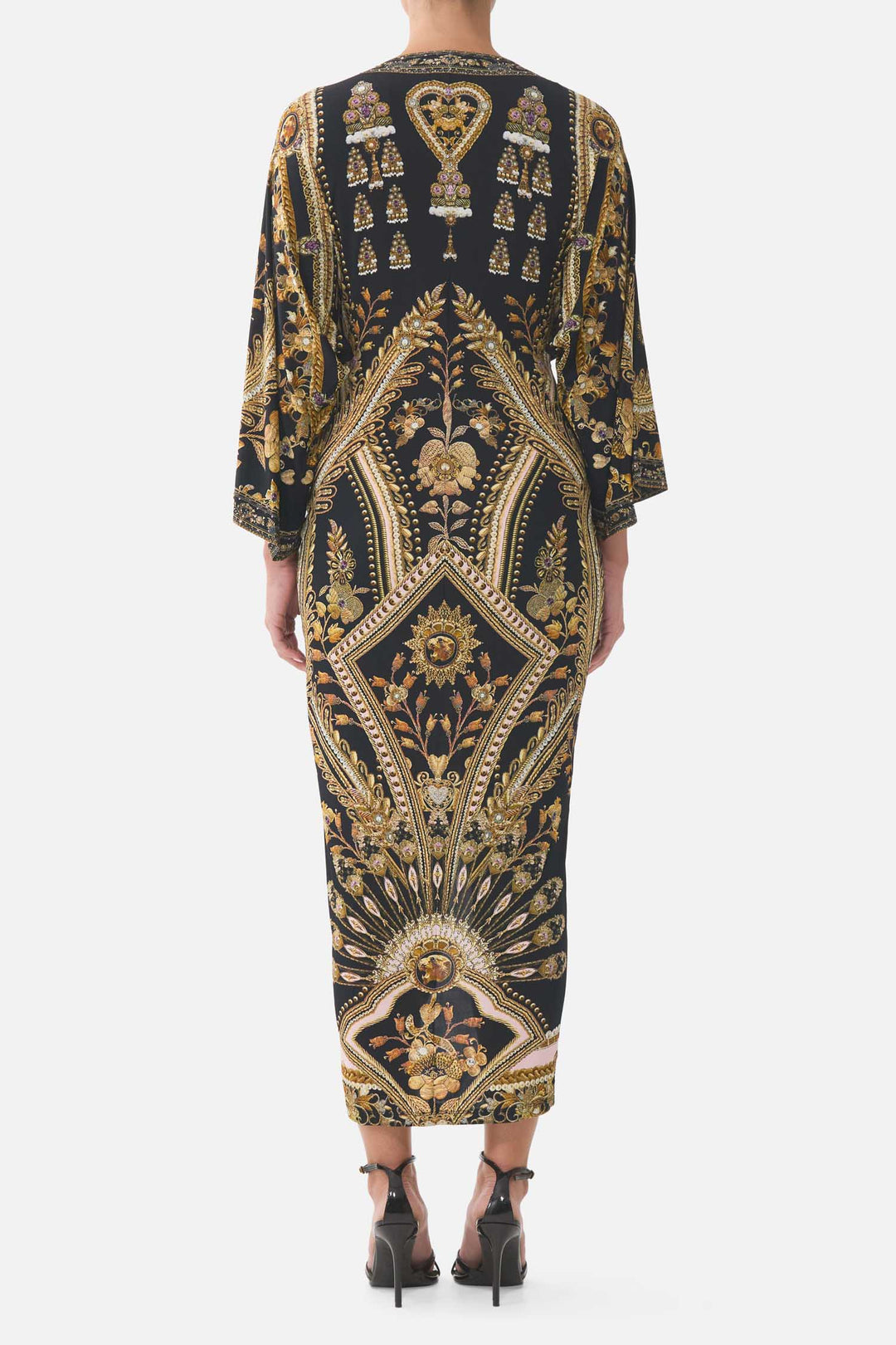 Long Split Front Twist Dress in Taurus Rising