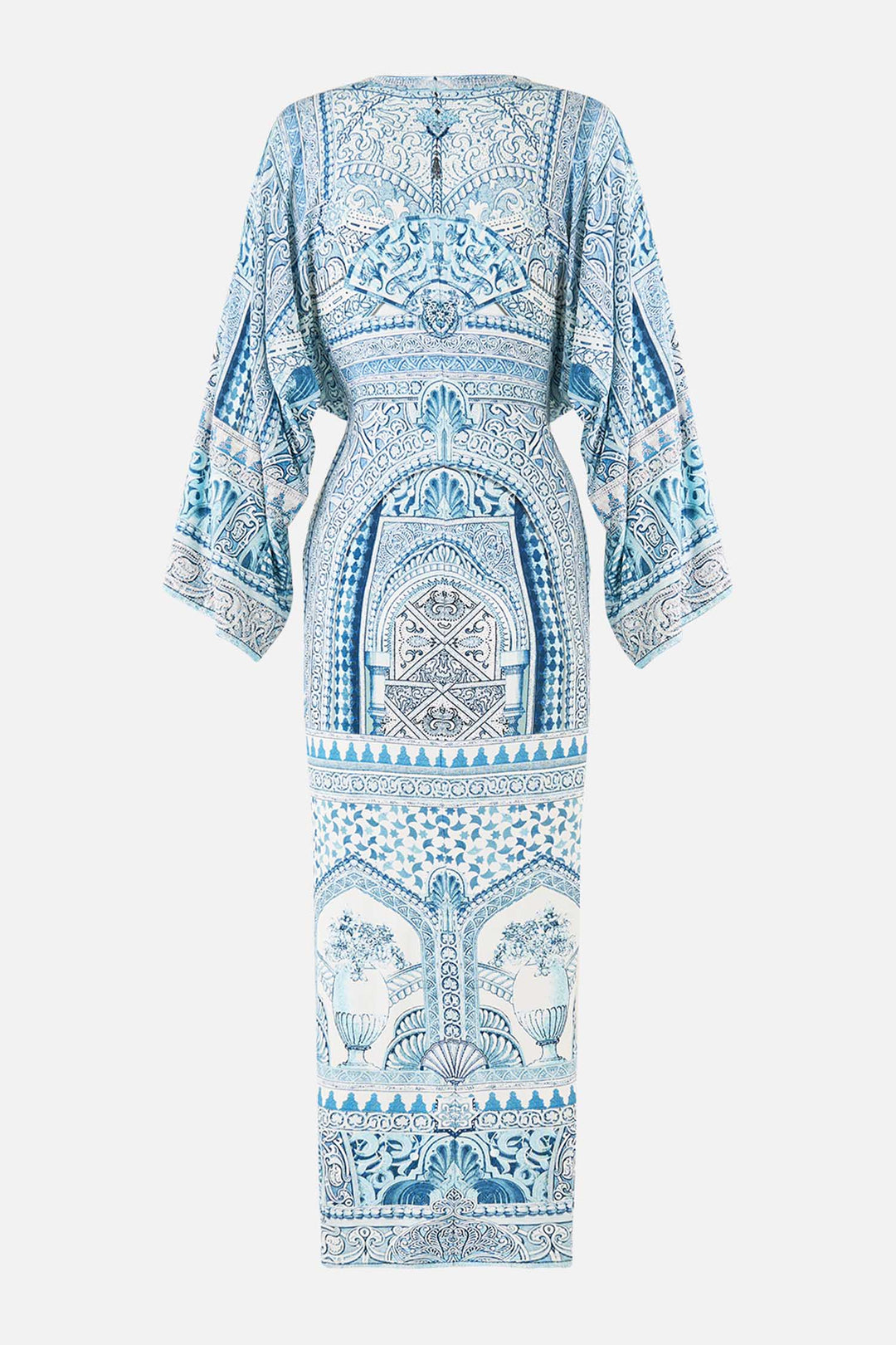 Long Split Front Twist Dress in The Hum of the Alhambra