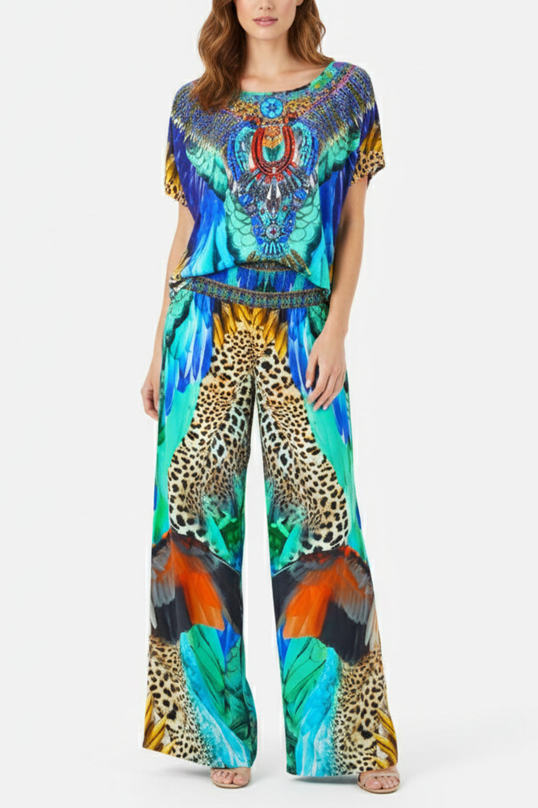 Lose Fit Tee in Jungle Flight