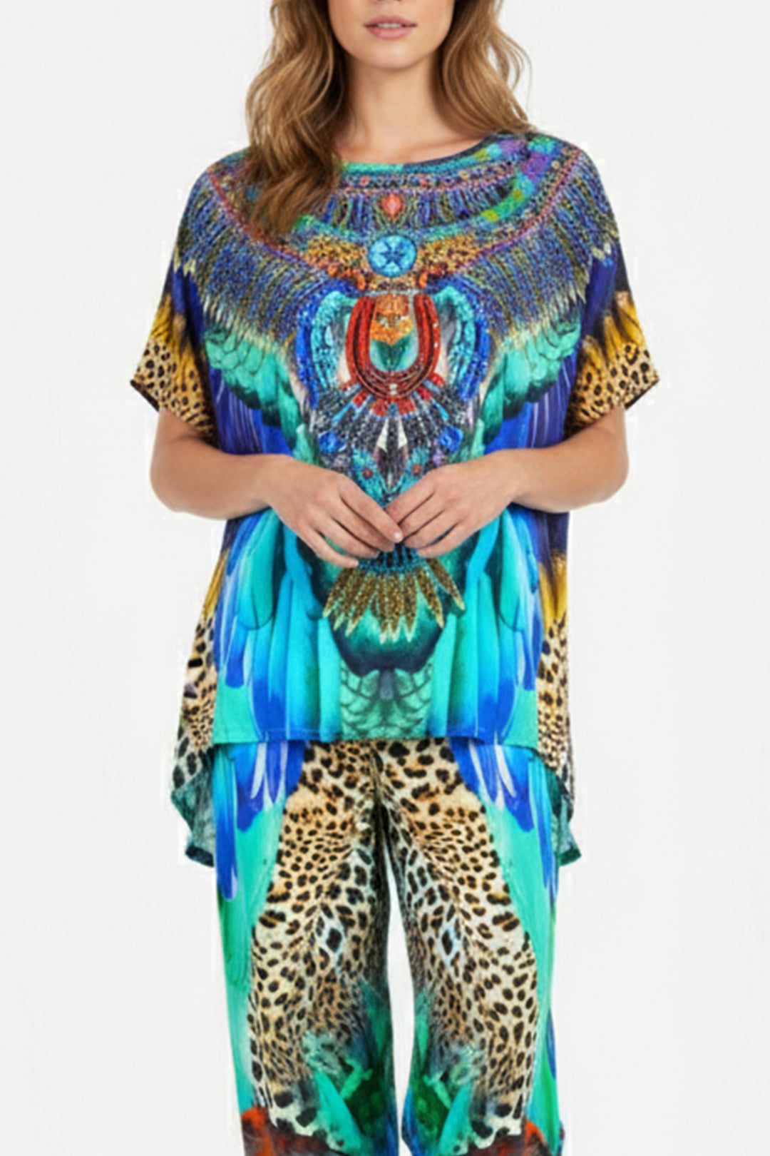 Lose Fit Tee in Jungle Flight